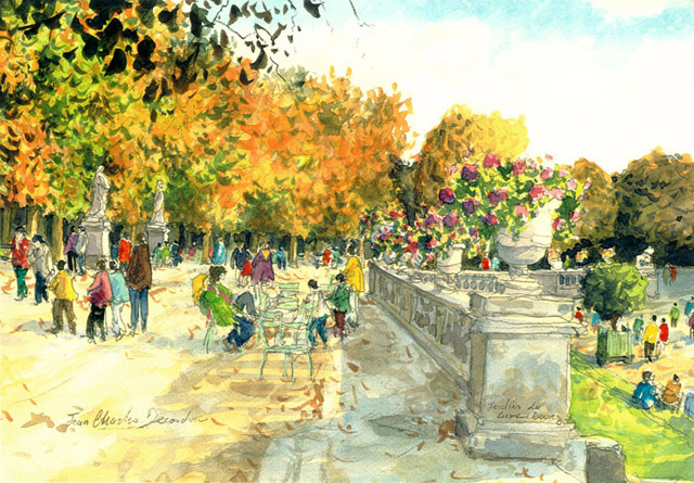 Le jardin du Luxembourg (Paris) Chanson d'amour illustée par le jardin du Luxembourg
