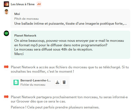 Avis de curateur Groover sur la chanson n°1 (Technique sur la production)